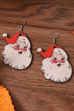 Fiery Red Santa Clause Christmas Earrings