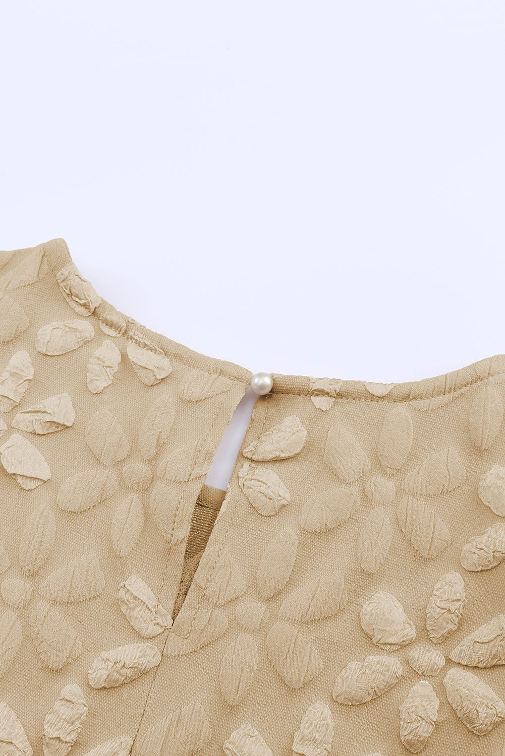 Floral Jacquard Sleeveless Mini Dress with Waist Tie