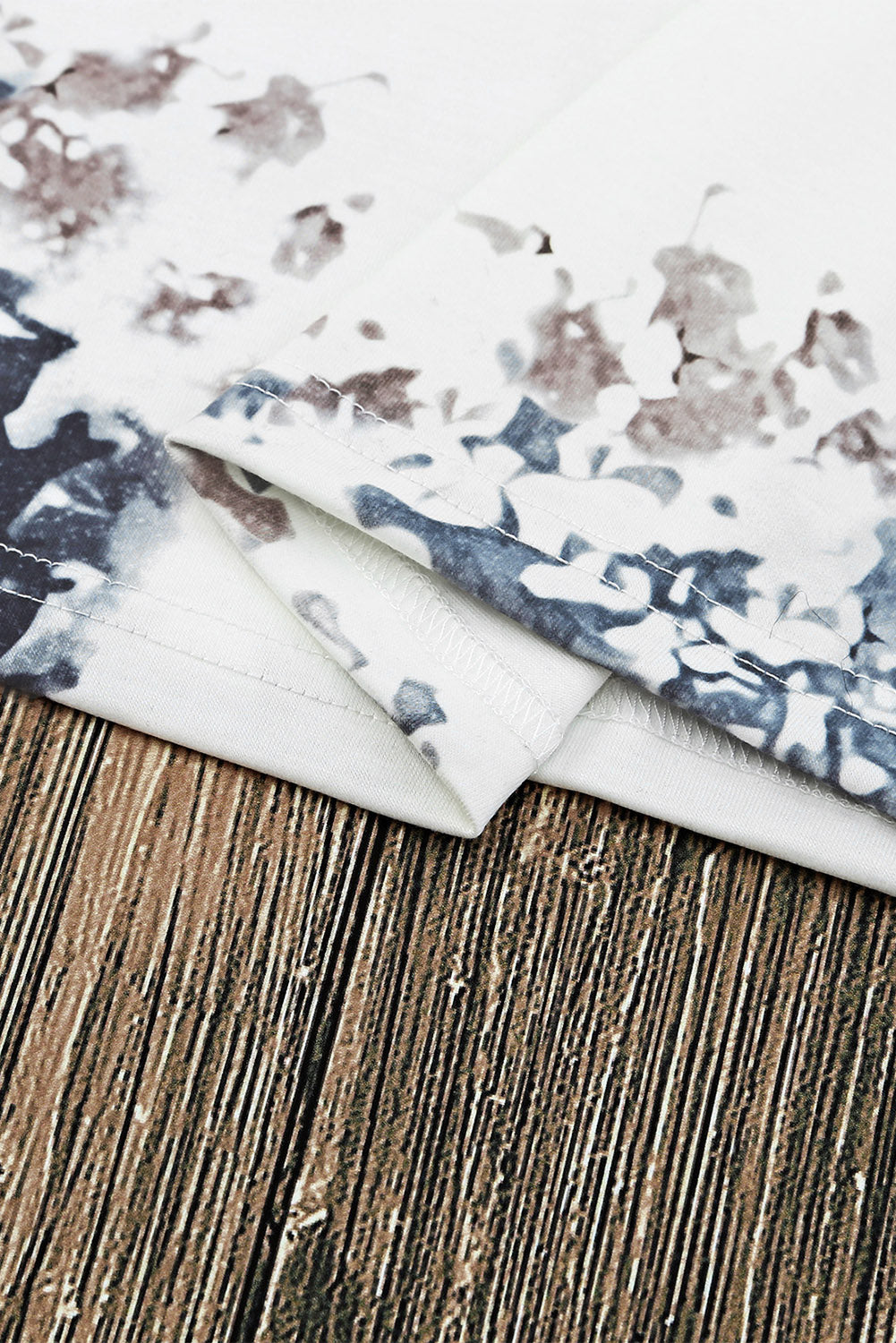 Blank Apparel - T-shirt gris teint et blanchi style western