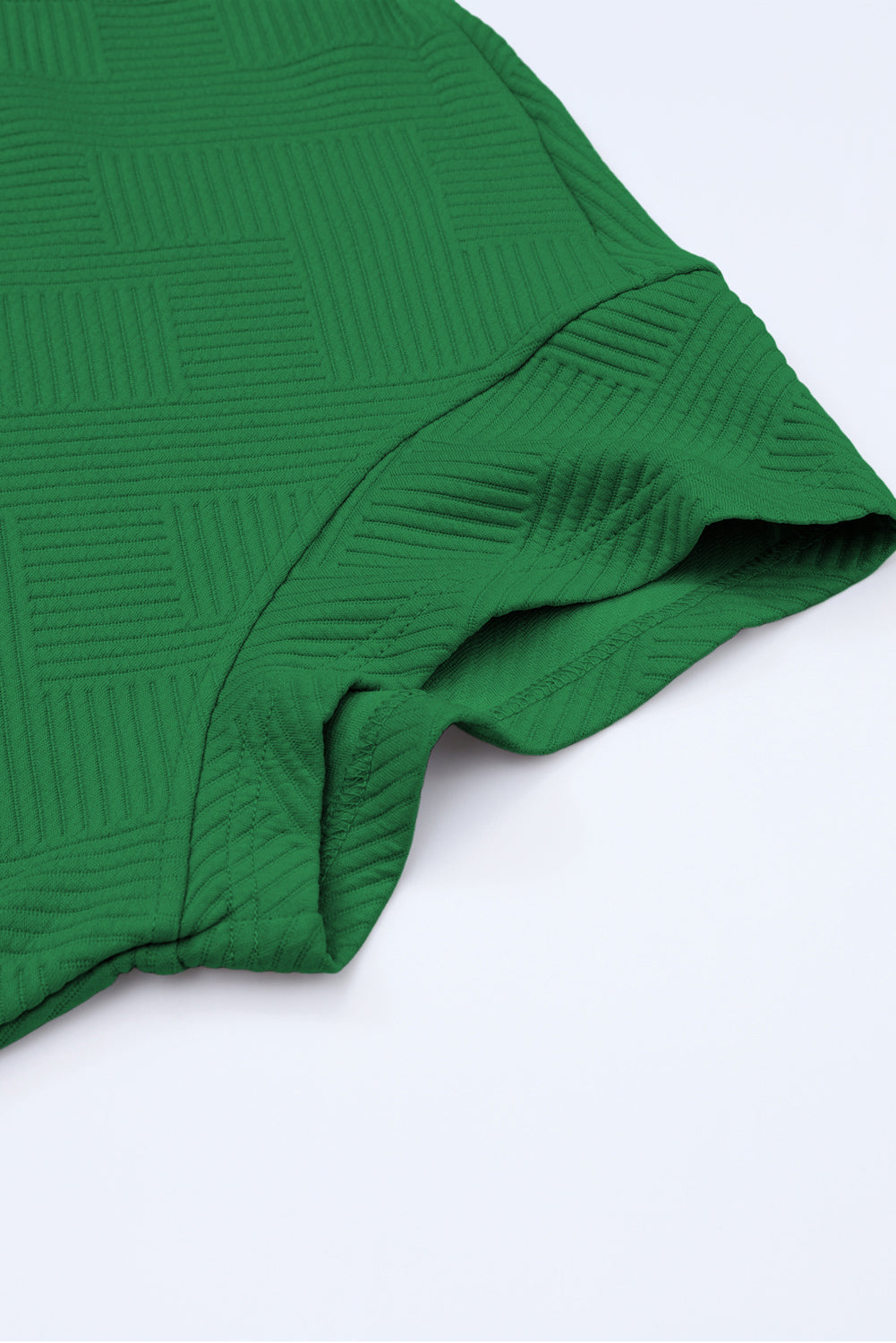 Conjunto de camiseta holgada con textura gris y pantalón con cordón