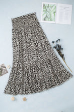 Embellished High Waist Frill Tiered Maxi Skirt