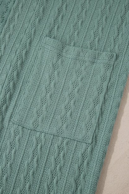 Cardigan ouvert sur le devant en tricot texturé Canton avec poches latérales