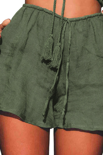 Shorts playeros ligeros con cordón 