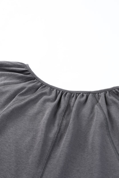 Haut dolman fendu à col en V