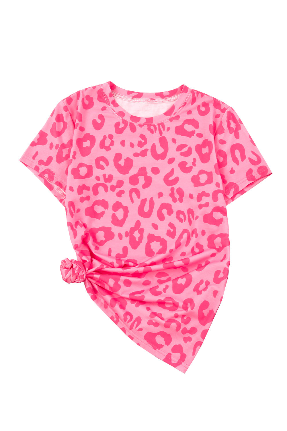 Camiseta estampada de manga corta con cuello redondo