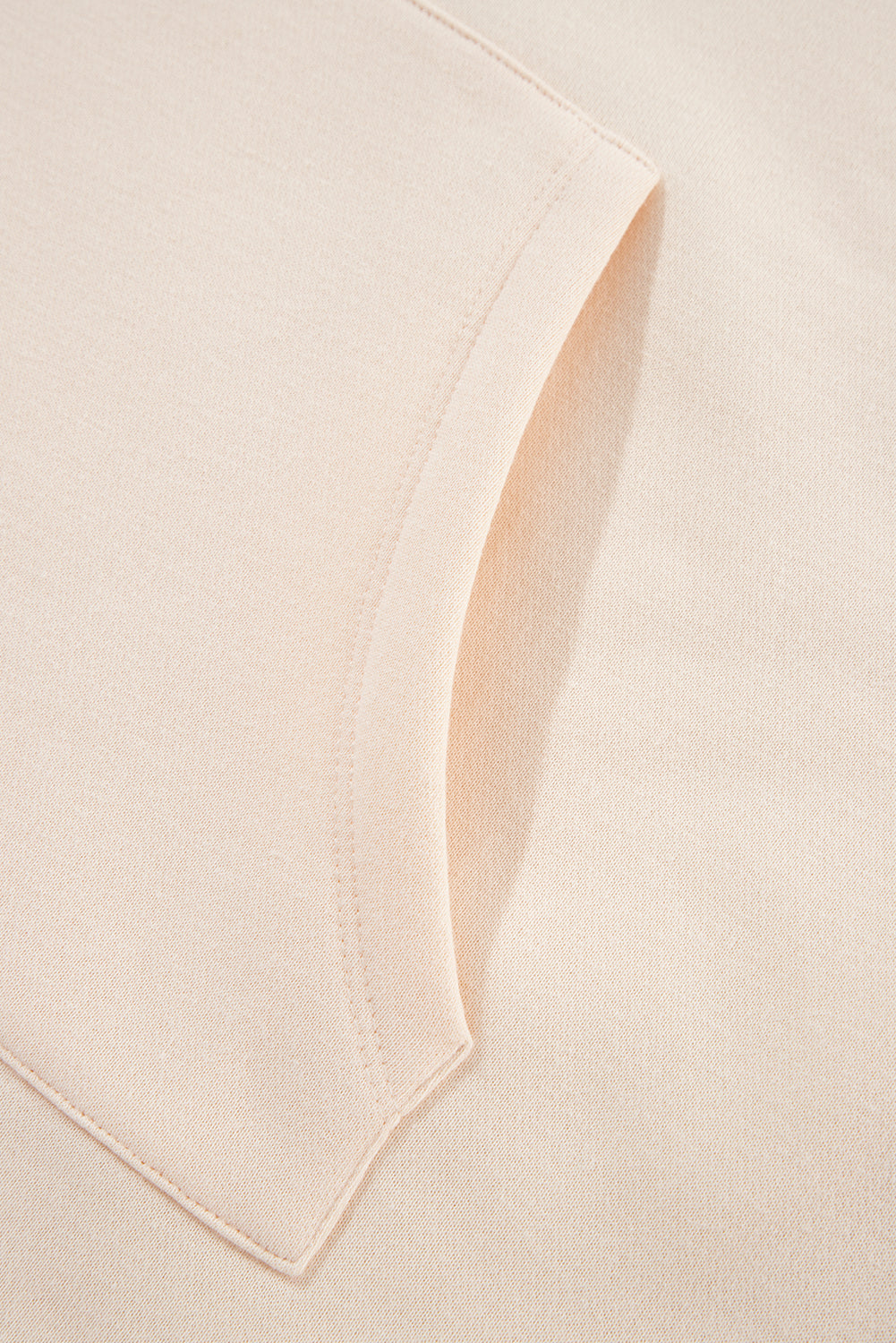 Sweat-shirt à manches chauve-souris et col roulé abricot