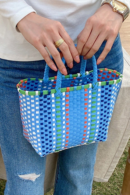 Bolso Tote Cesta Tejido Cuadrado 19*12*18cm