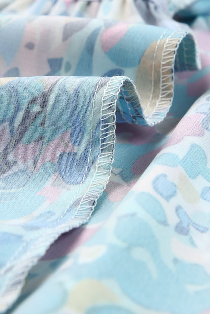 T-shirt ample à fleurs peintes 