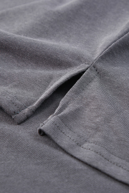 Haut dolman fendu à col en V