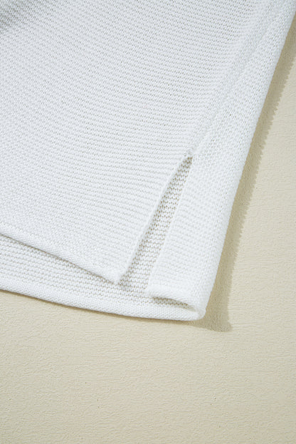 Pull-over Jet Stream uni avec fentes latérales