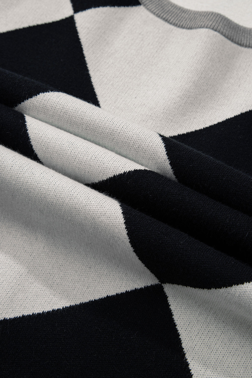 Cardigan ample boutonné à épaules tombantes et colorblock noir