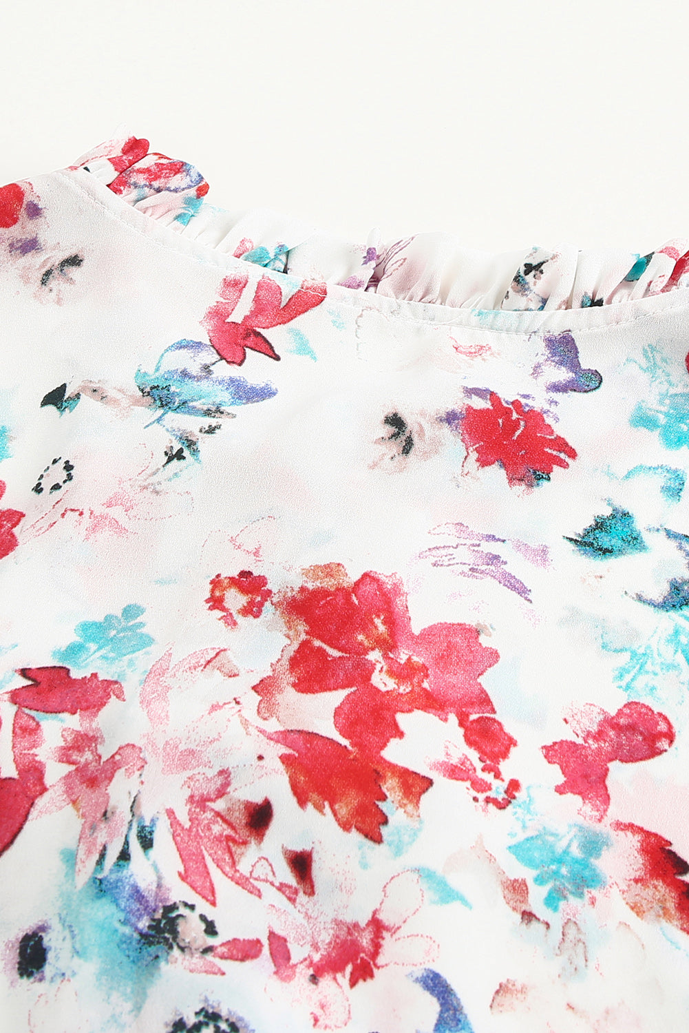 Chemisier à smocks fleuri Cakewalk