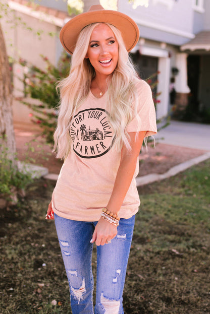 T-shirt à manches courtes avec imprimé graphique Santa Squad