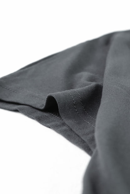 Robe t-shirt décontractée à pois contrastés et poches 