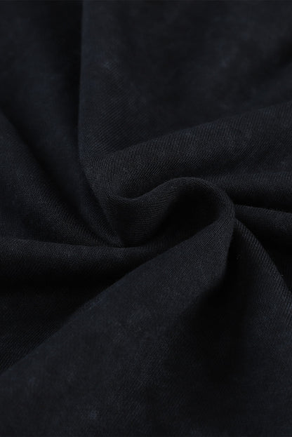 Grapefruit Orange Drop Shoulder Ribbed Trim Oversized Sweatshirt