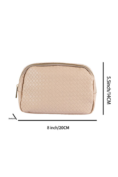 Sac bandoulière à boucle zippée à carreaux en parchemin