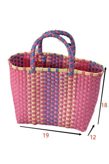 Bolso Tote Cesta Tejido Cuadrado 19*12*18cm
