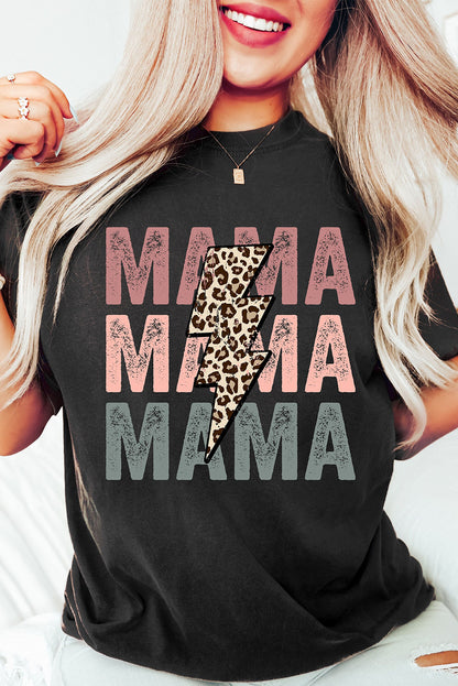 T-shirt graphique Black MAMA Bolt