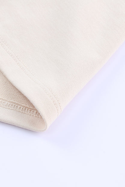 Leopard Patchwork Buttons Hooded Sweatshirt with Pocket