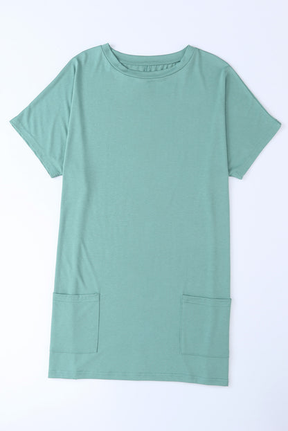 Tunique à manches courtes avec poches latérales 