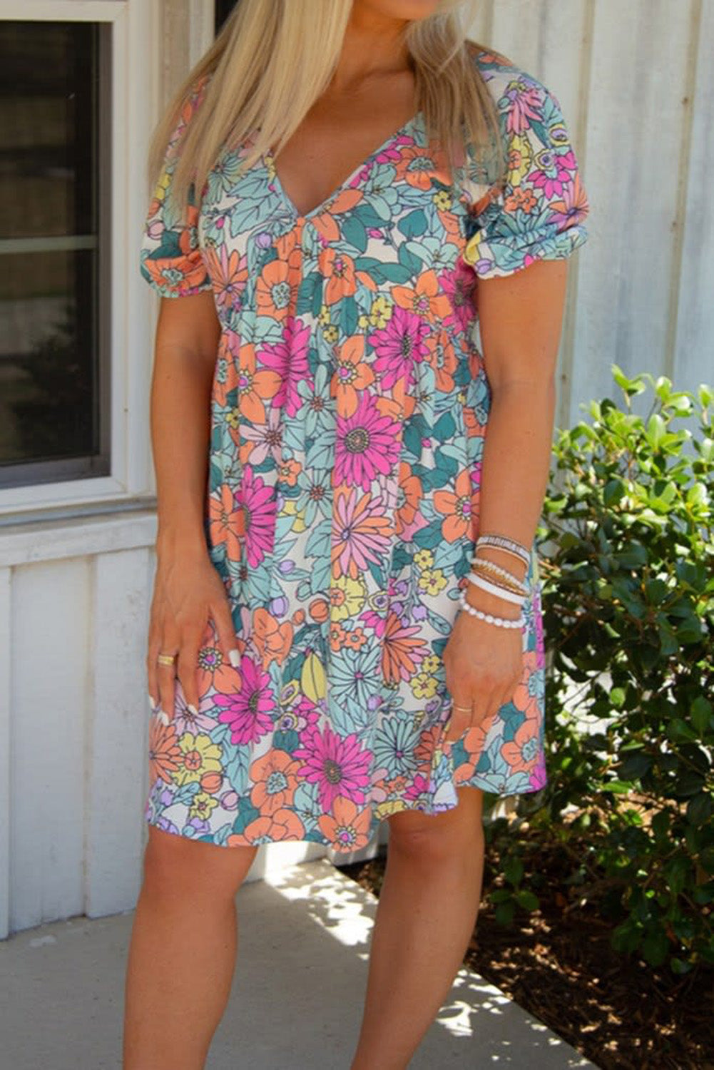 Débardeur sans manches à imprimé floral multicolore 