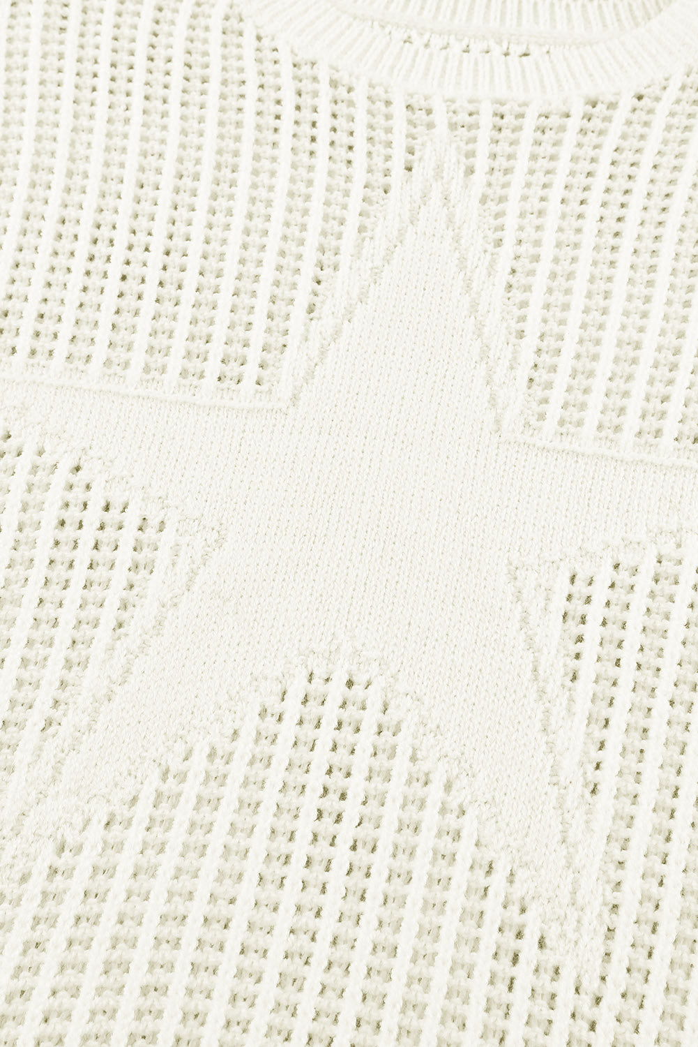 Pull oversize blanc Seeing Stars