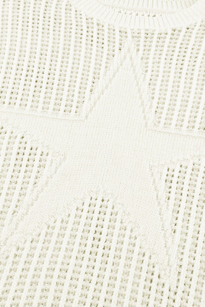 Pull oversize blanc Seeing Stars