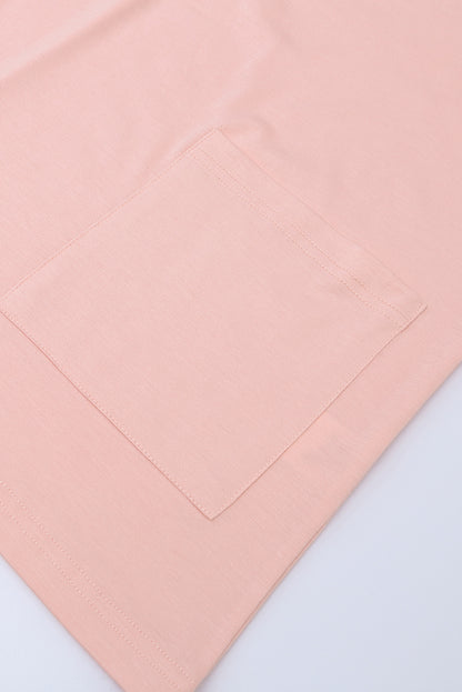 Tunique à manches courtes avec poches latérales 