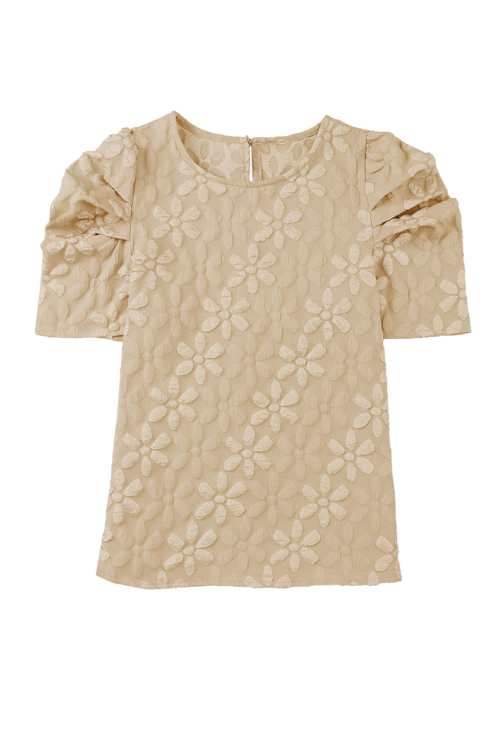 Floral Jacquard Sleeveless Mini Dress with Waist Tie