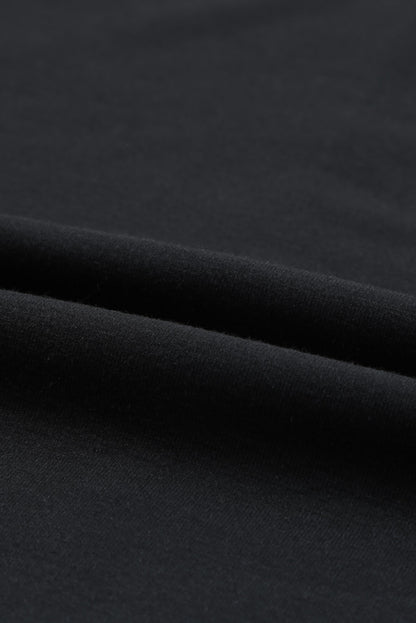 Camiseta de manga corta con cuello redondo y empalme de leopardo 