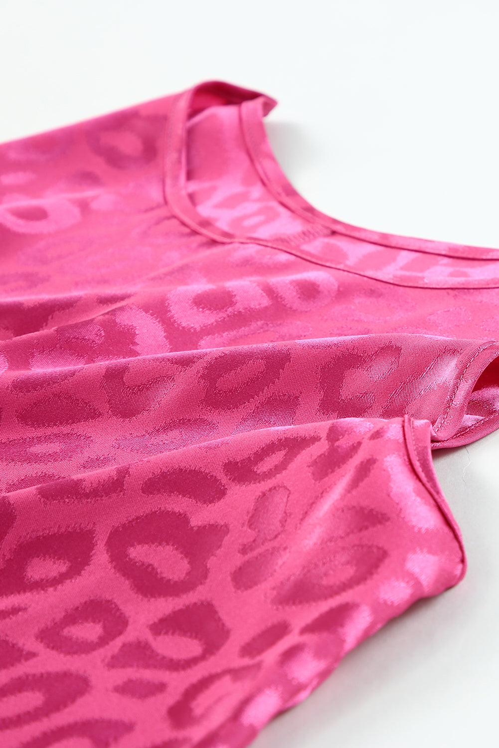 Satin Leopard Tank Top