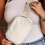 Casual Waterproof Zipped Crossbody Chest Bag 20*5*14cm