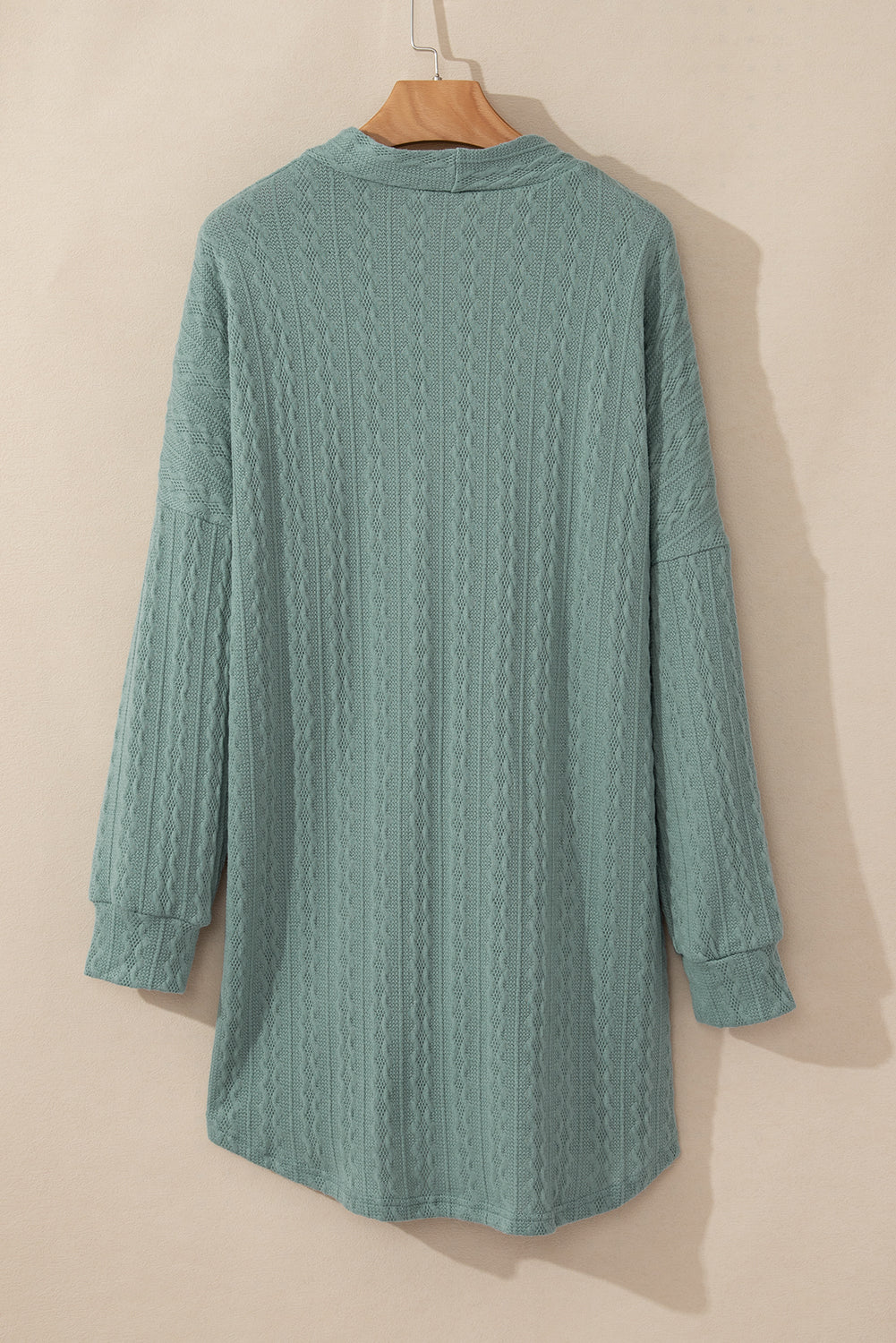 Cardigan ouvert sur le devant en tricot texturé Canton avec poches latérales