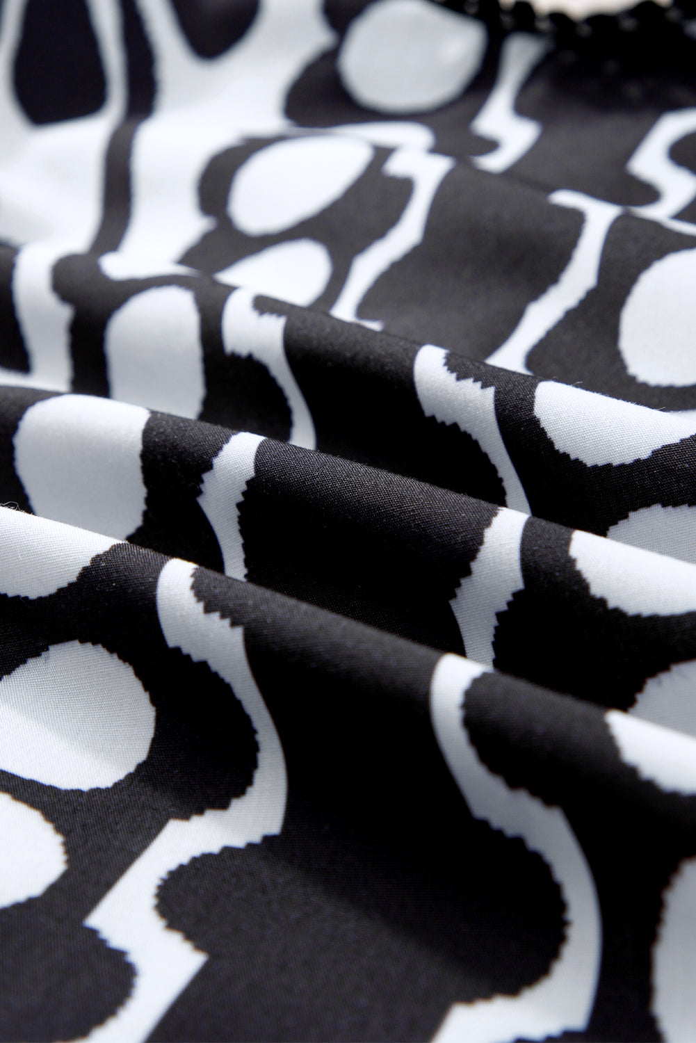 Chemisier noir à manches bouffantes Palermo