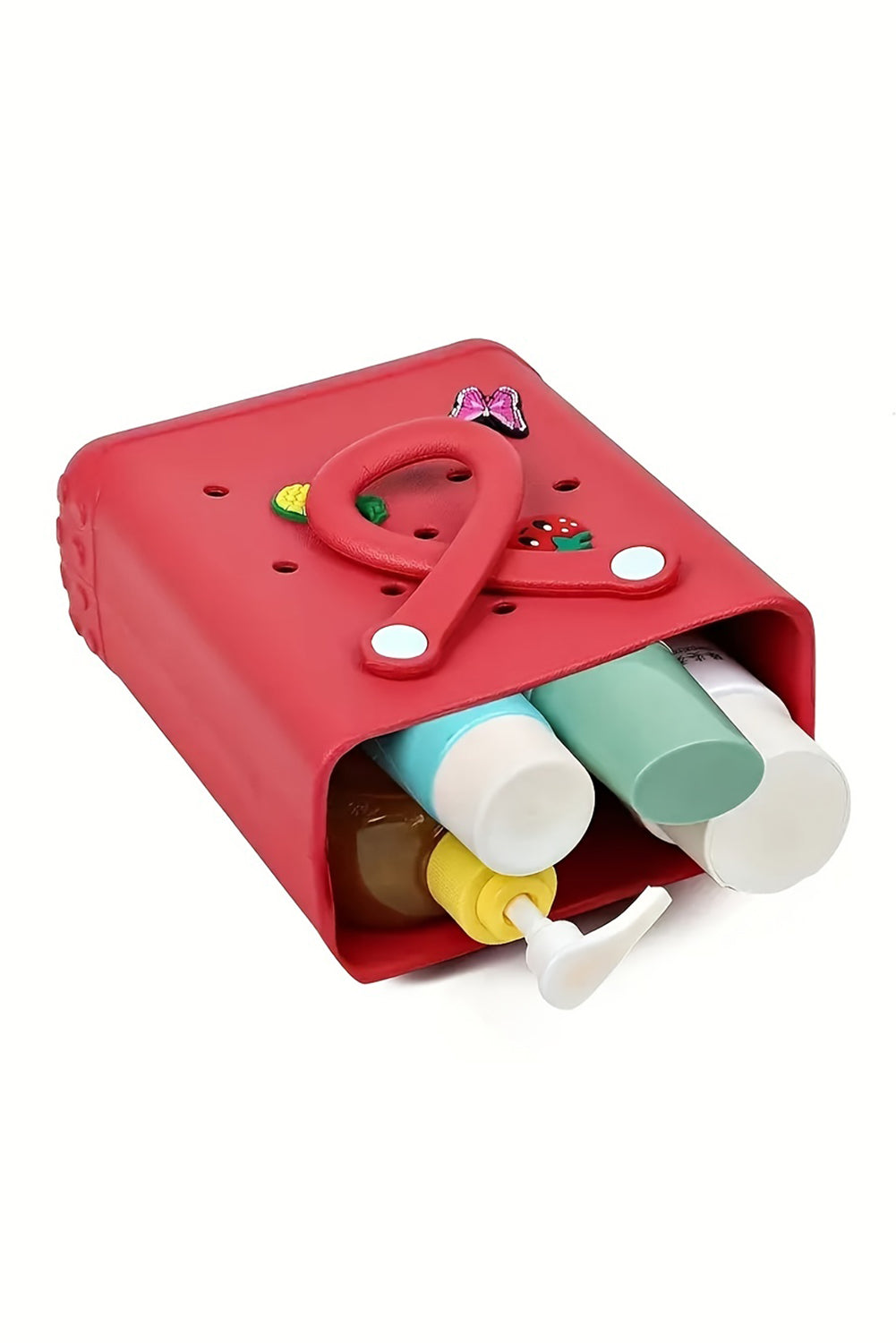 Fiery Red EVA Self-assembly Detachable Straps Hollow Tote Bag