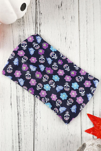 Diadema con lazo estampado con tema de Halloween naranja pomelo 