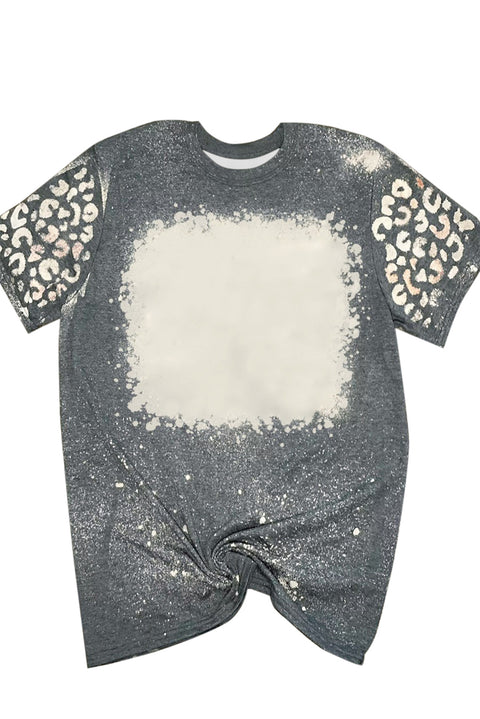 Bleached Leopard Short Sleeve T-shirt