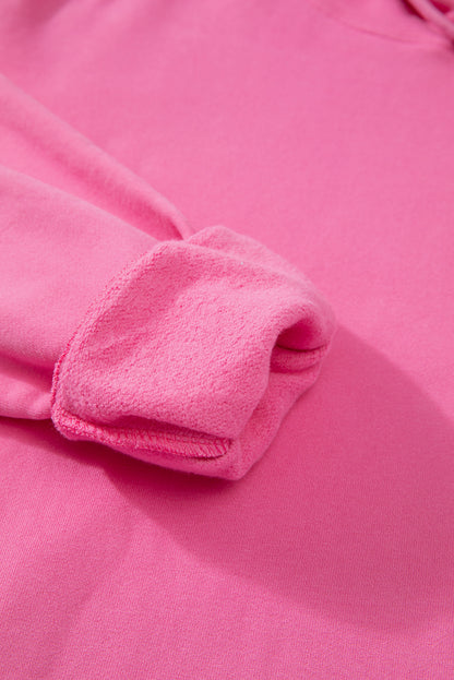 Sweat à capuche épais avec cordon de serrage et poche kangourou doublée en polaire Bonbon