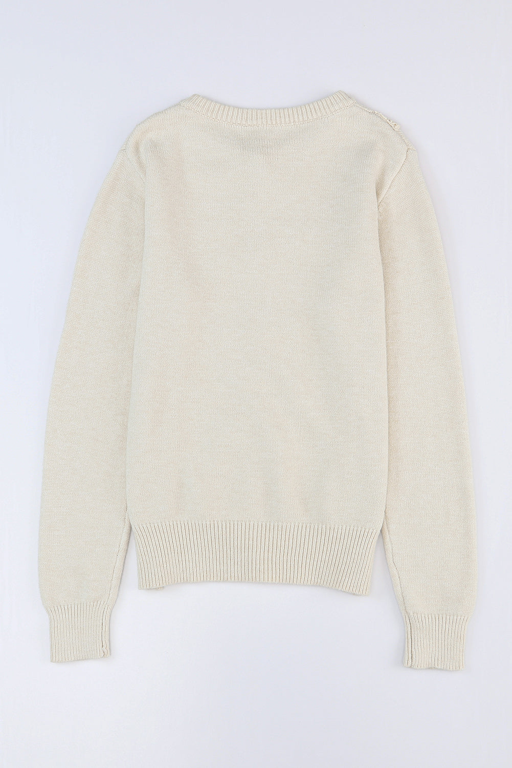 Cárdigan con botones y cuello redondo de canalé con ribete de encaje verde