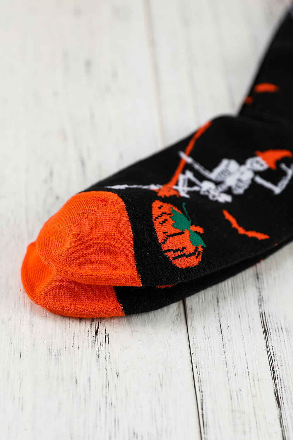 Calcetines con gráfico de moda de Halloween naranja Vitality 