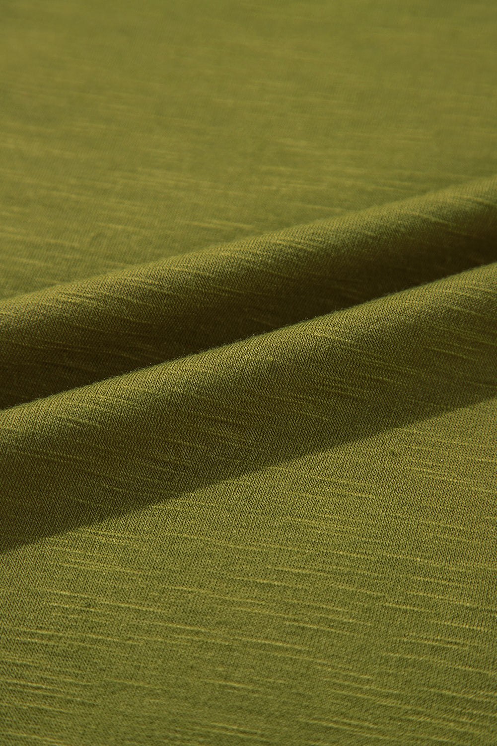 T-shirt patchwork à manches longues et imprimé floral vert fougère