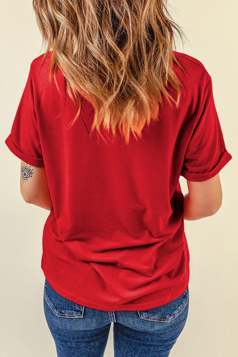 T-shirt ras du cou graphique Red Starry USA