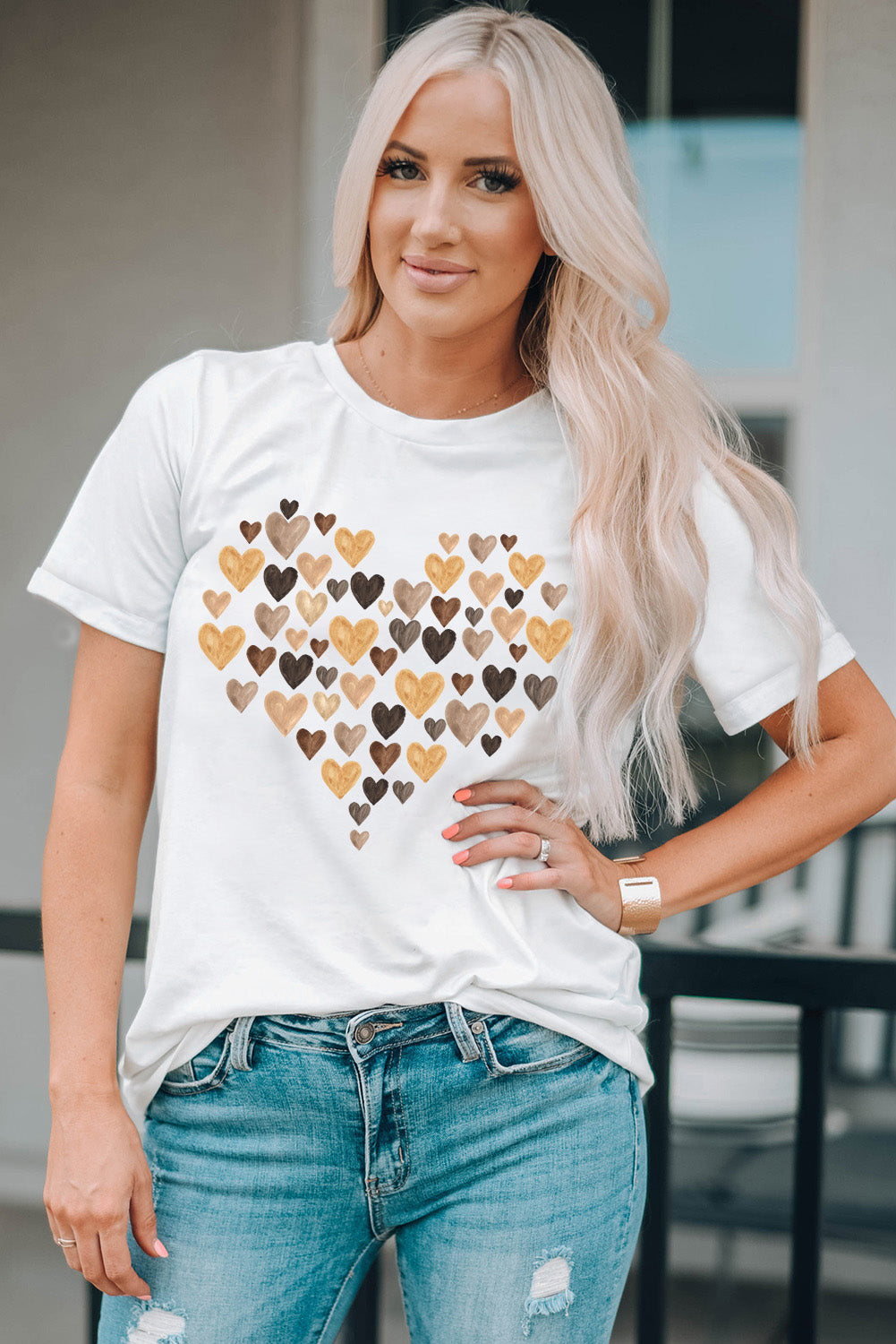 all you need is love Valentines Kisses Graphic Tee