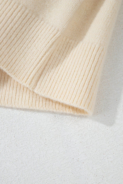 Cardigan en maille ample à col en V et nœud papillon sur le devant Jet Stream