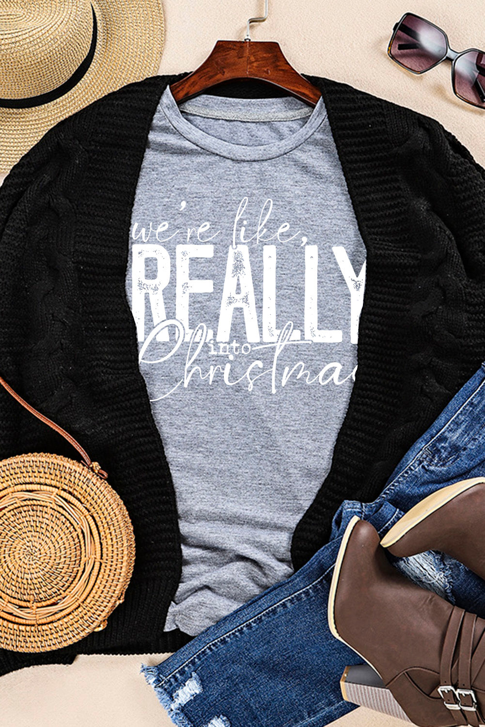 T-shirt à manches courtes avec imprimé floral et motif dinde