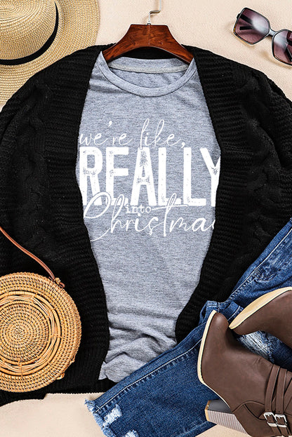 T-shirt à manches courtes avec imprimé floral et motif dinde