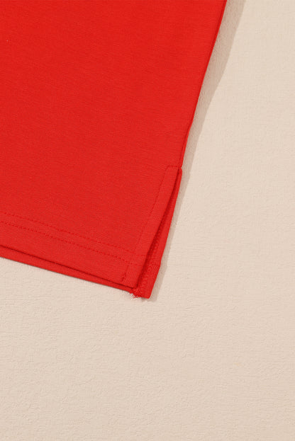 Multicolor ALL IS BRIGHT Graphic Christmas Plaid Pajamas Set