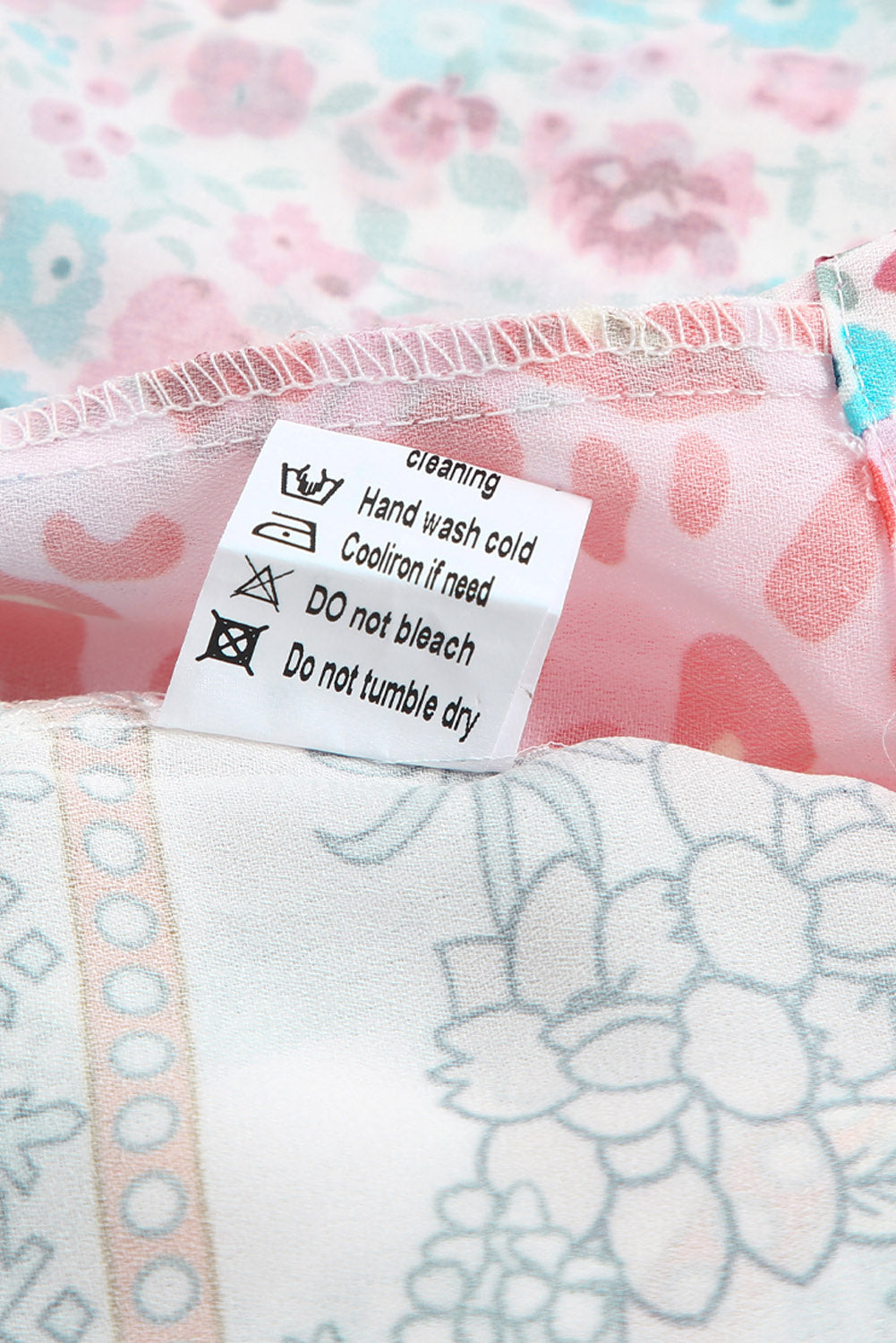 Haut cape multicolore à imprimé animal et floral