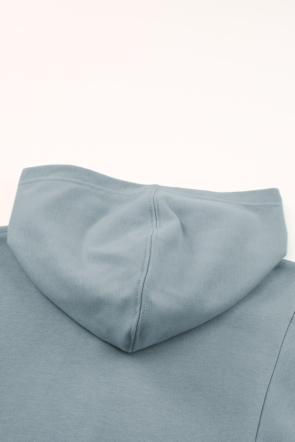 Sweat à capuche Henley surdimensionné avec poches latérales et patchwork de roses