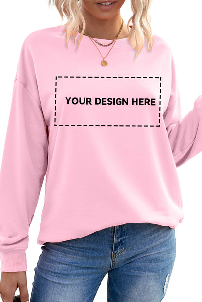 Blank Apparel - Sweat-shirt ras du cou uni rouge